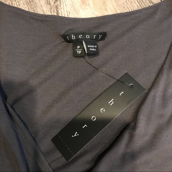 BNWT THEORY neutral gray DRESS Sz XS/S - Picture 2 of 4